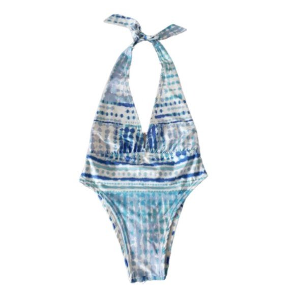 NWT Rococo Sand printed beaded one piece swimsuit - Picture 2 of 9